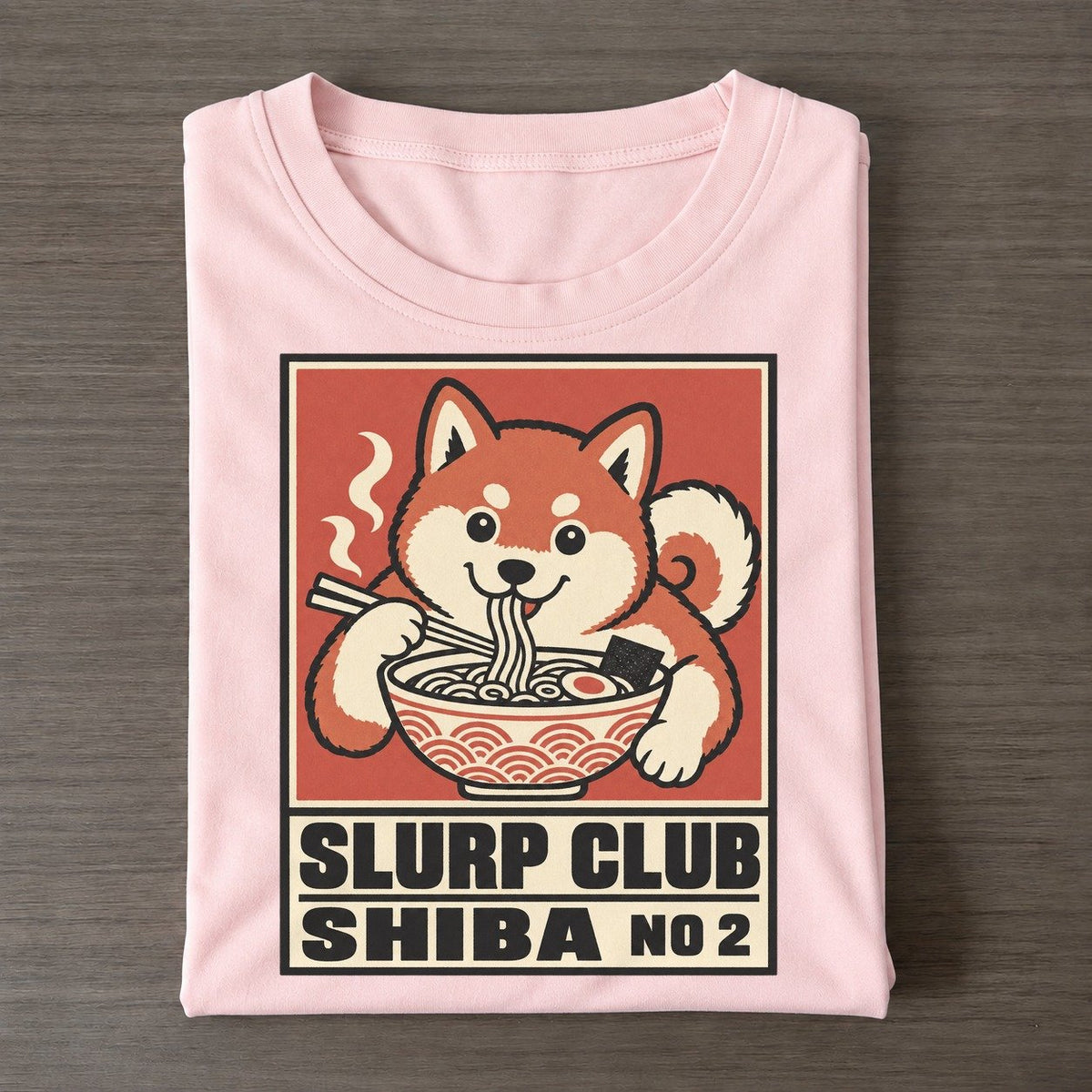 Shiba Miso Slurp Club Classic T-shirt – Pink