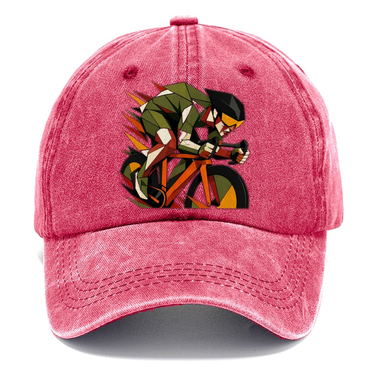 Cyclist Sprint Tuck Position Classic Cap – Pomegranate Blush
