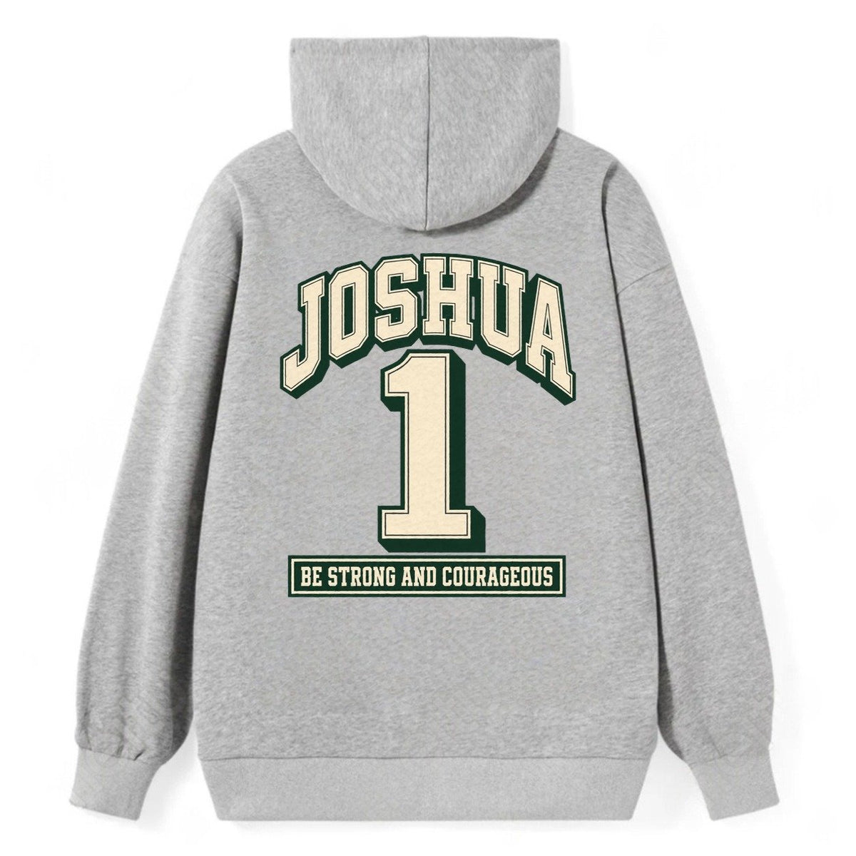Joshua 1 Varsity Chapel Varsity Classic Pullover Hoodie – Grey