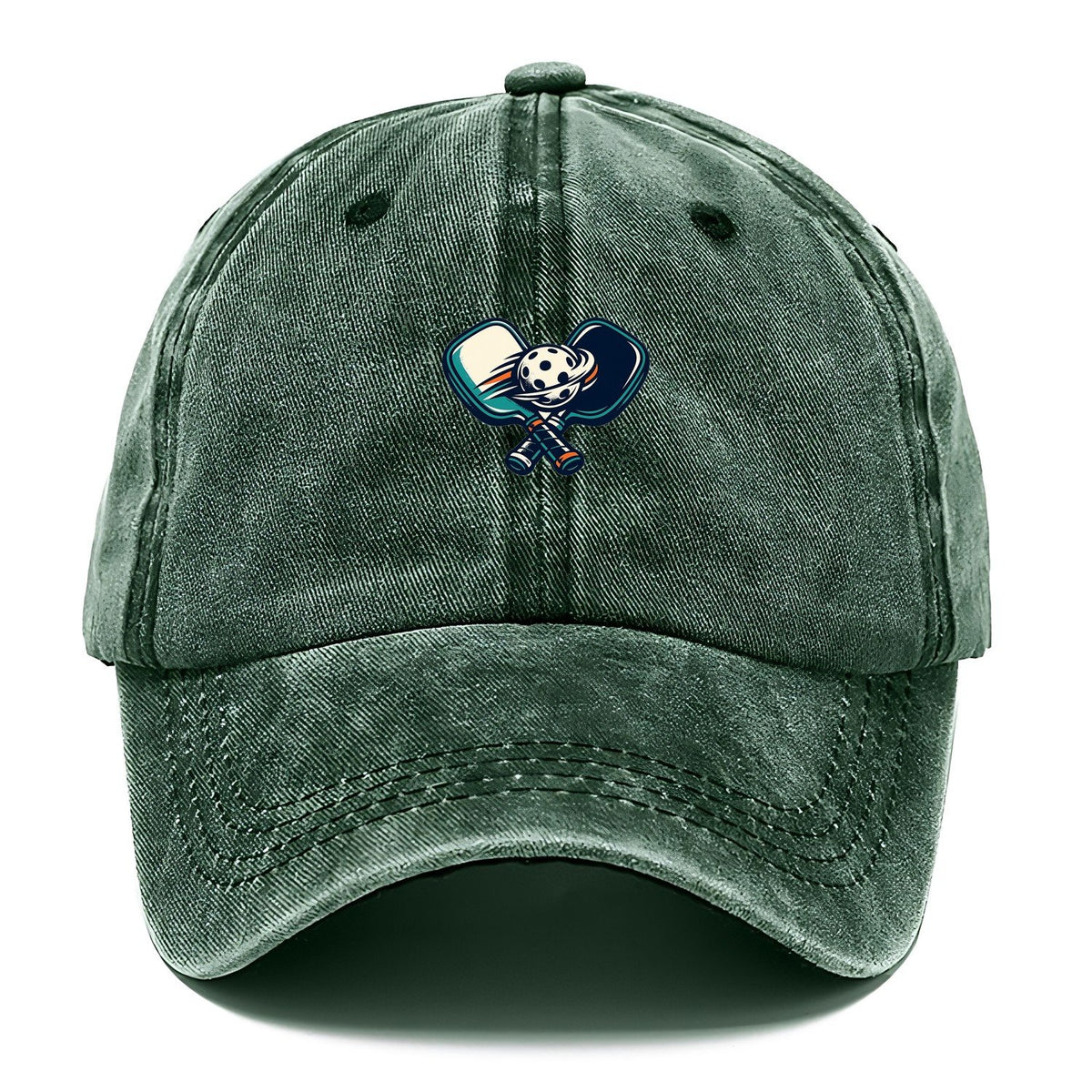 Crossed Pickleball Paddles Classic Cap – Forest Mist