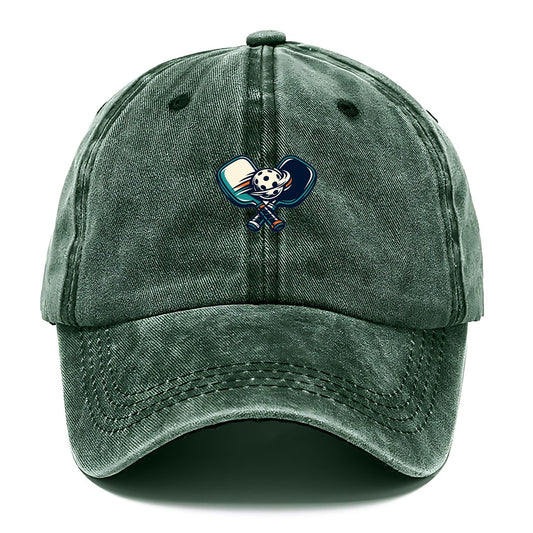 Crossed Pickleball Paddles Classic Cap – Forest Mist