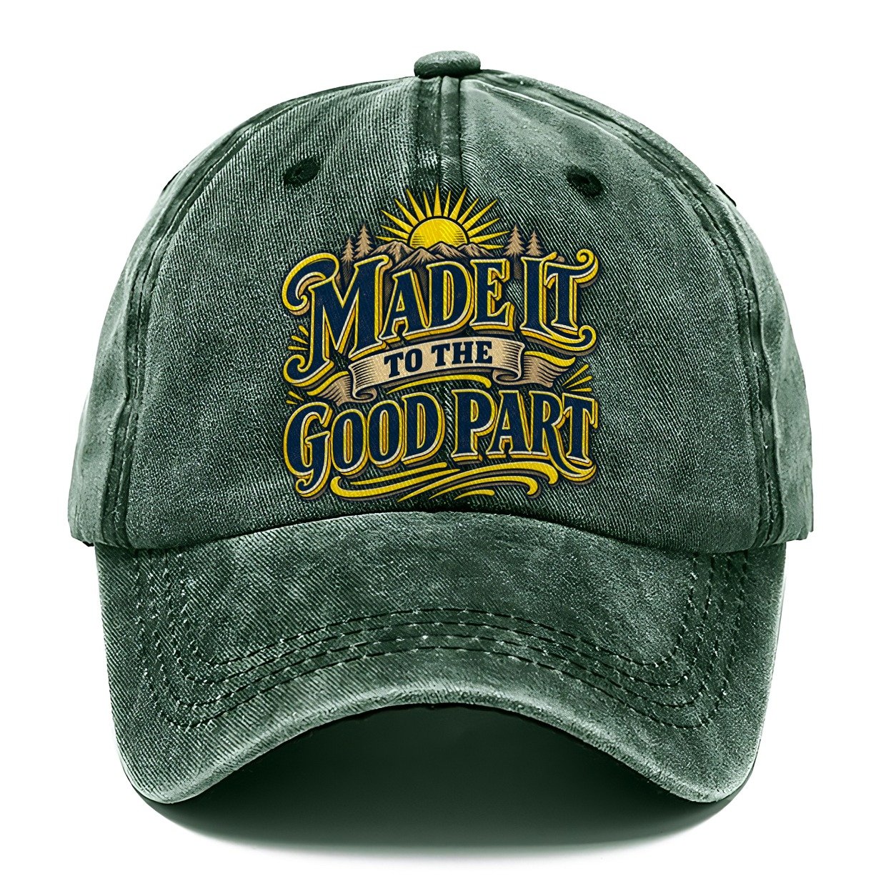 Made It To The Good Part Retired Living Classic Cap – Forest Mist