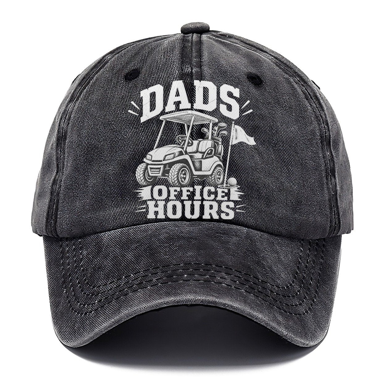 Dads Office Hours Golf Life Classic Cap – Graphite