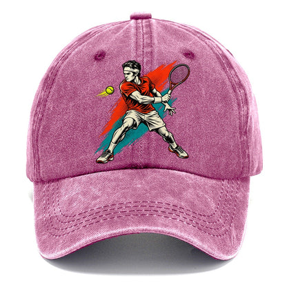 Pop Art Tennis Backhand Classic Cap – Dusty Rose