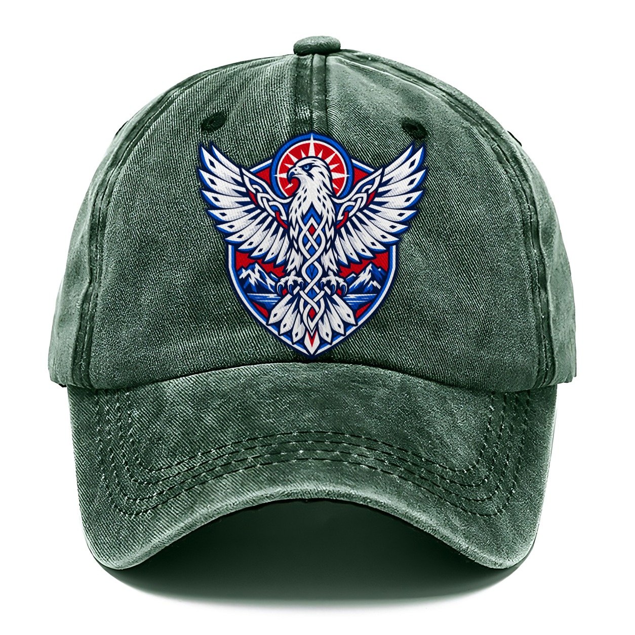 Iceland Minimal Emblem Country Logos Classic Cap – Forest Mist