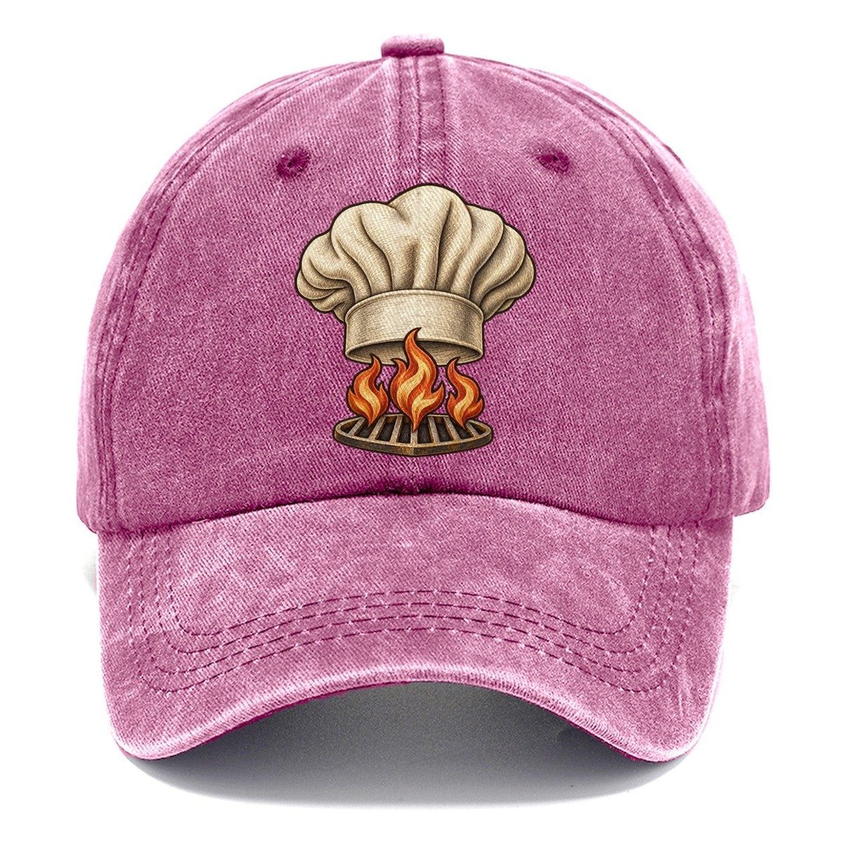 Chef Hat Flames Fan Favorites Classic Cap – Dusty Rose