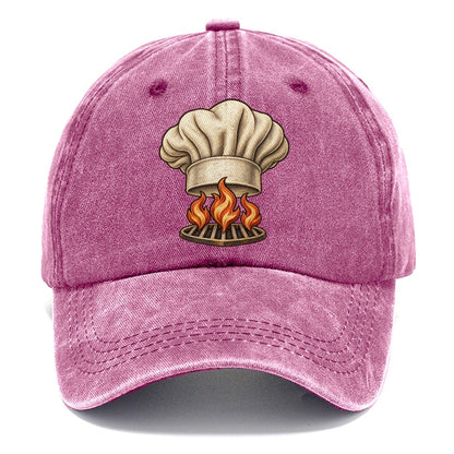 Chef Hat Flames Fan Favorites Classic Cap – Dusty Rose
