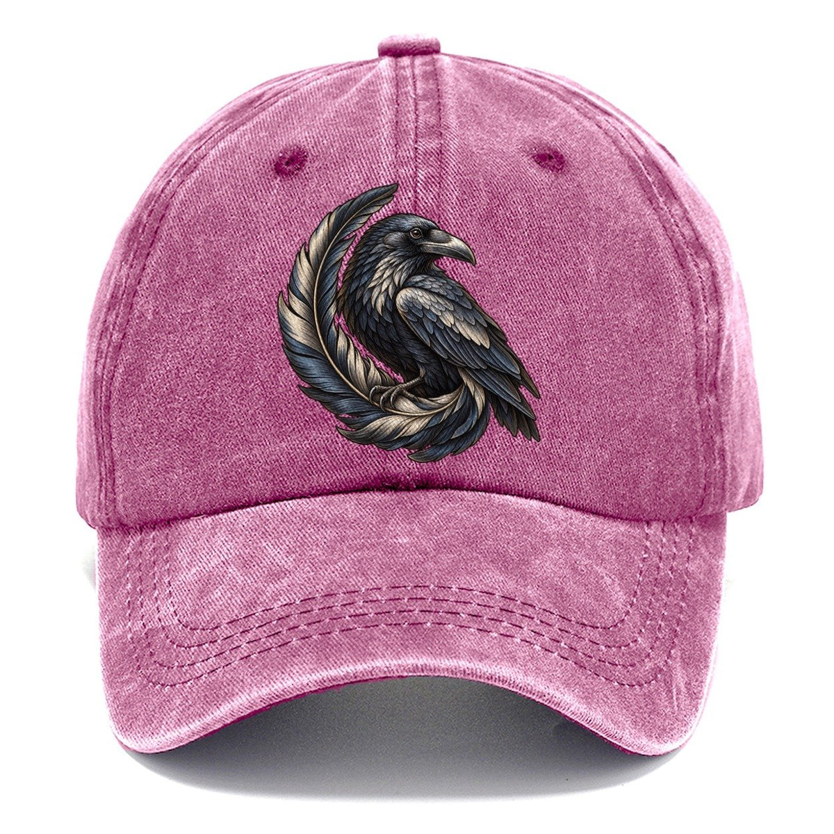 Raven Feather Spiral Everyday Originals Classic Cap – Dusty Rose