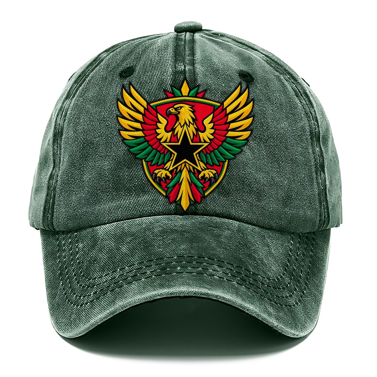 Ghana Minimal Emblem Country Logos Classic Cap – Forest Mist