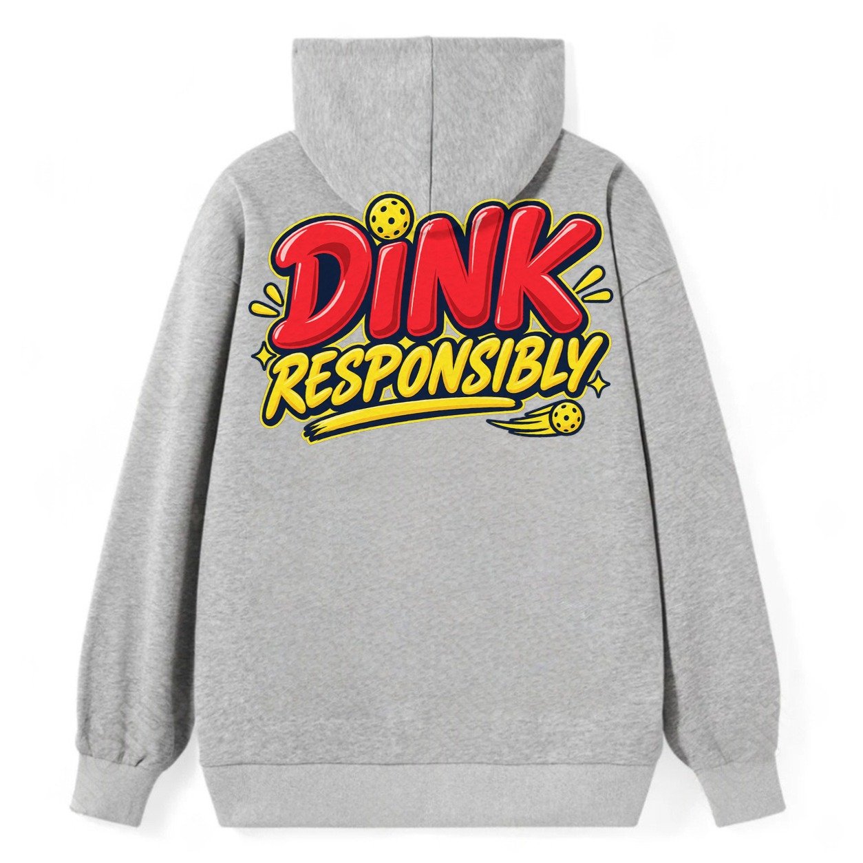 Dink Responsibly Pickleball Life Classic Pullover Hoodie – Grey