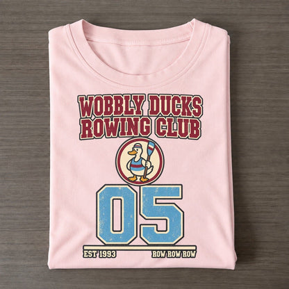 Duck Rowing Sunday Nobodies Classic T-shirt – Pink