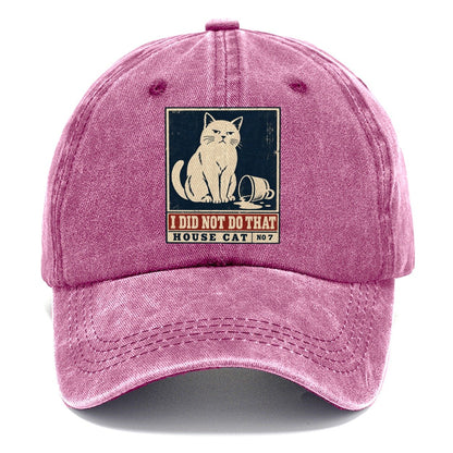 I Did Not Do That Neko Says No Classic Cap – Dusty Rose