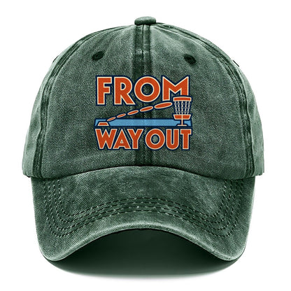 From Way Out Disc Golf Classic Cap – Forest Mist