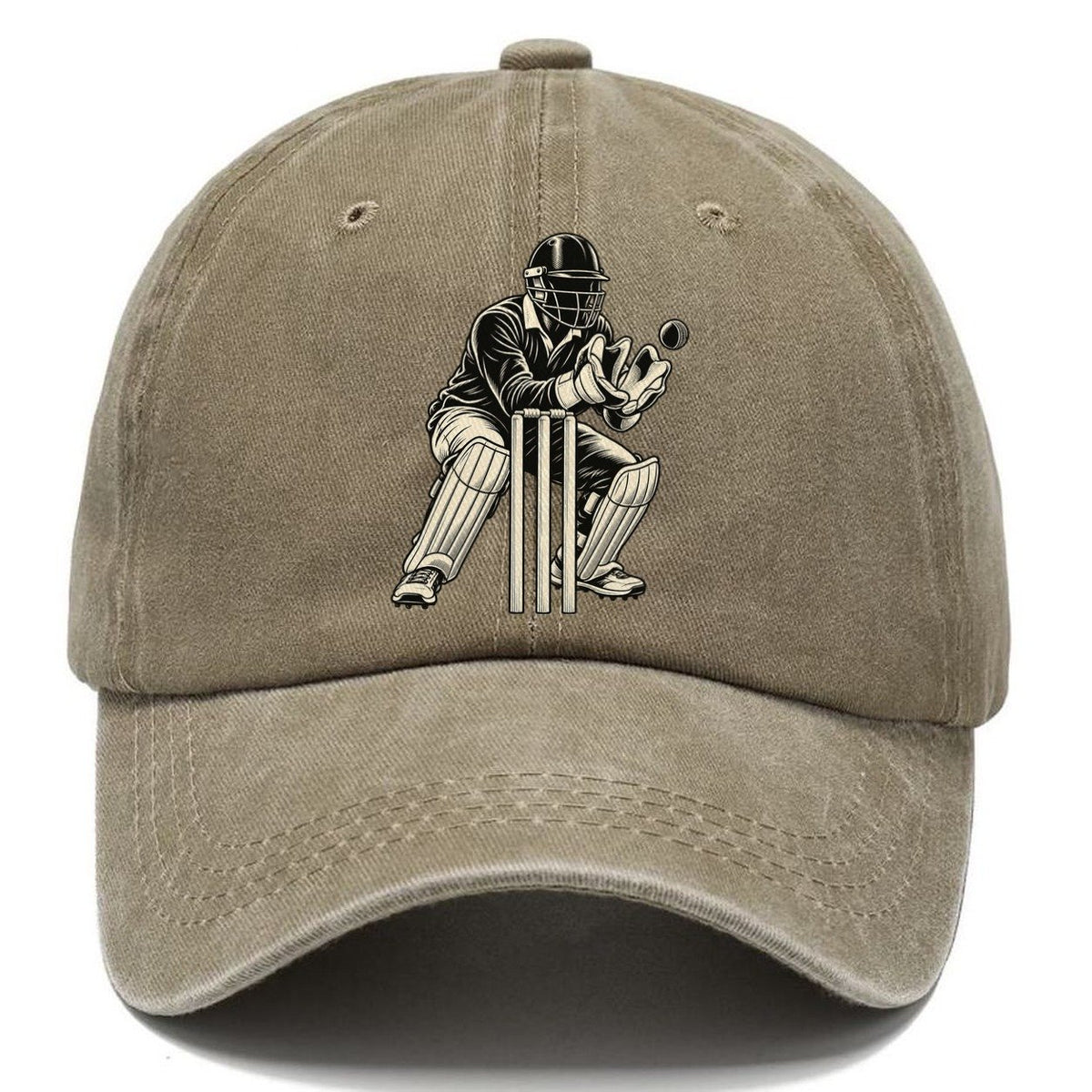 Cricket Wicketkeeper Catch Global Sports Ink Figures Classic Cap – Warm Sand