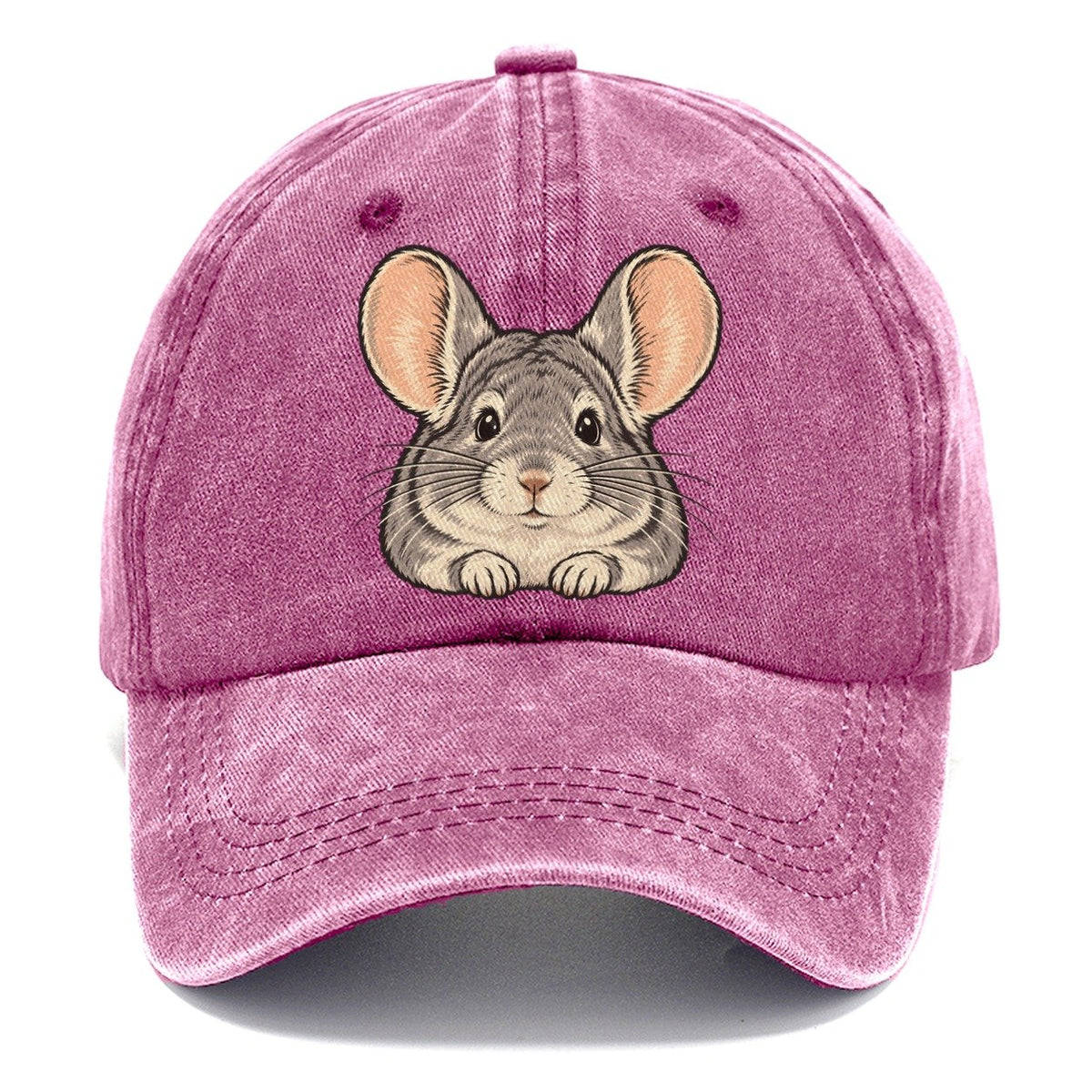 Chinchilla Big Ears Small Pet Logos Classic Cap – Dusty Rose