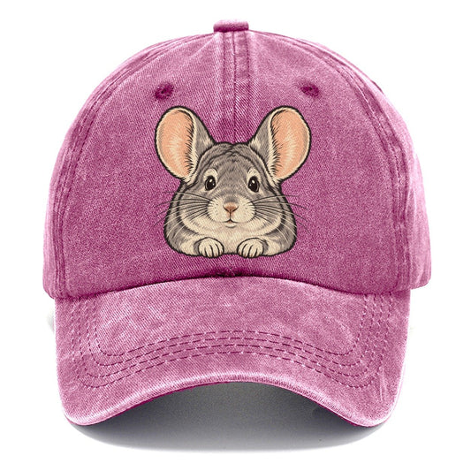 Chinchilla Big Ears Small Pet Logos Classic Cap – Dusty Rose