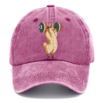 Llama Overhead Carry Animal Lifters Classic Cap – Dusty Rose