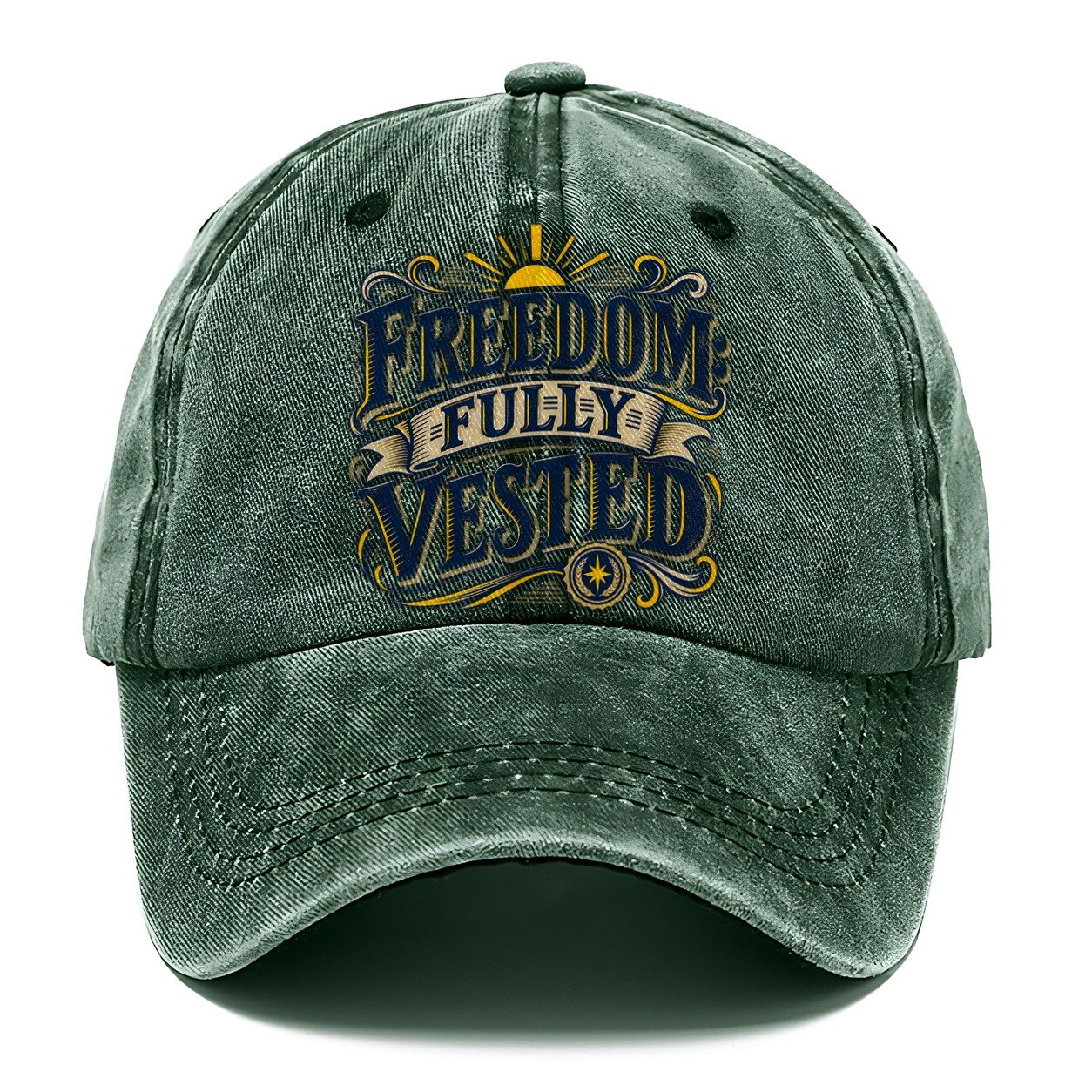Freedom Fully Vested Retired Living Classic Cap – Forest Mist