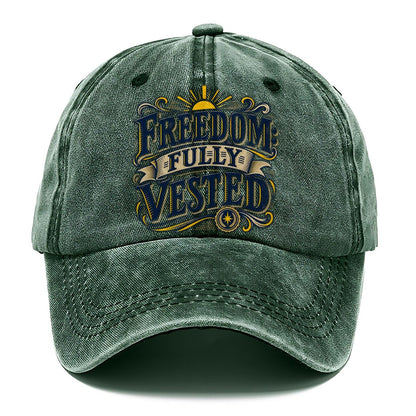 Freedom Fully Vested Retired Living Classic Cap – Forest Mist
