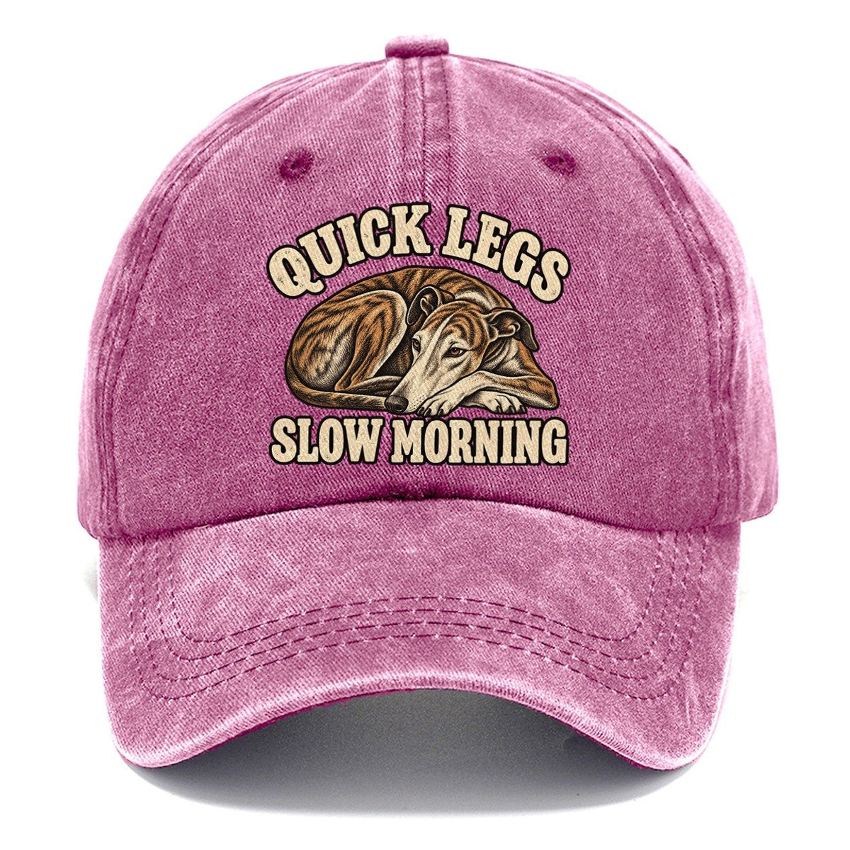 Greyhound Slow Morning Character Club Classic Cap – Dusty Rose