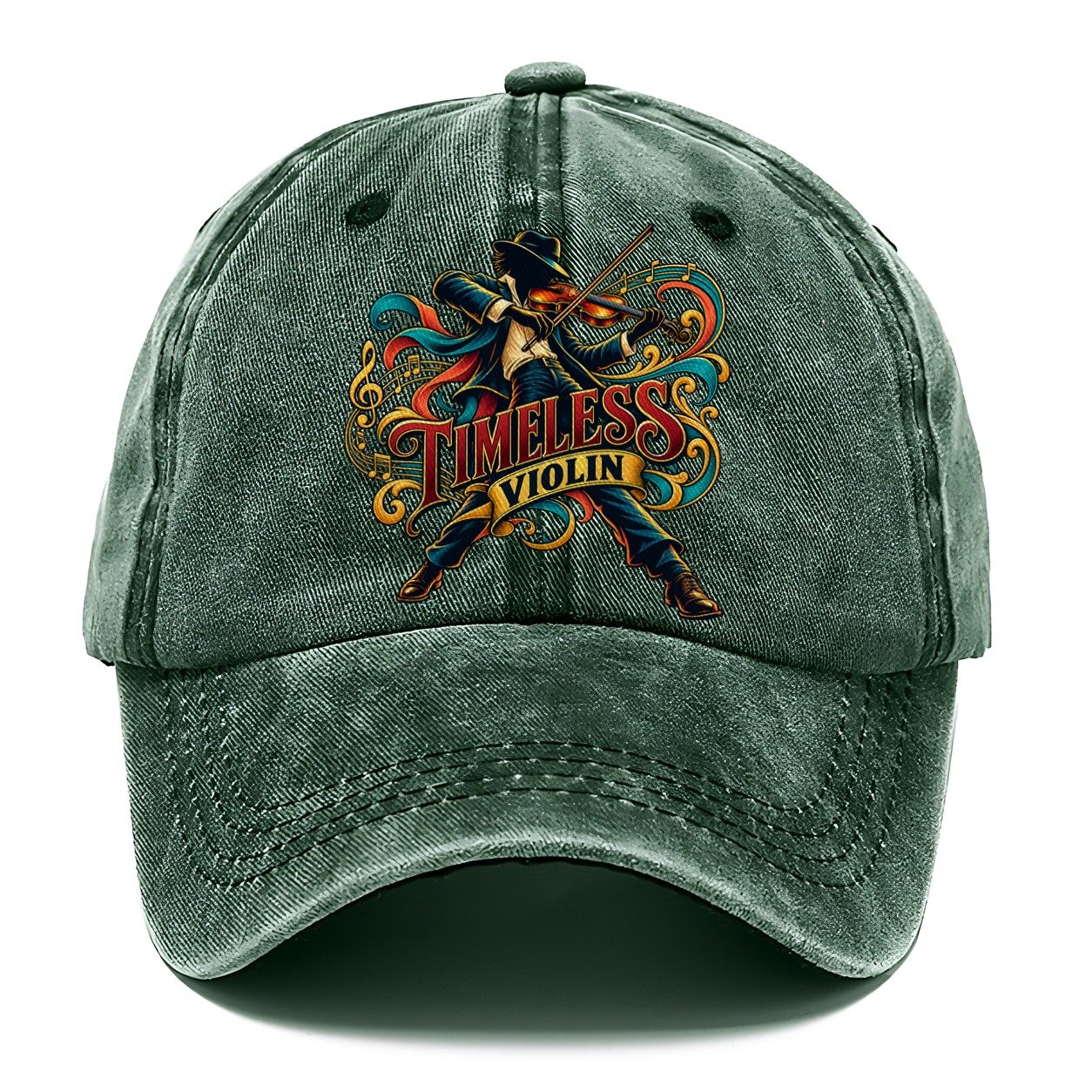 Timeless Violin Music Instruments Classic Cap – Forest Mist