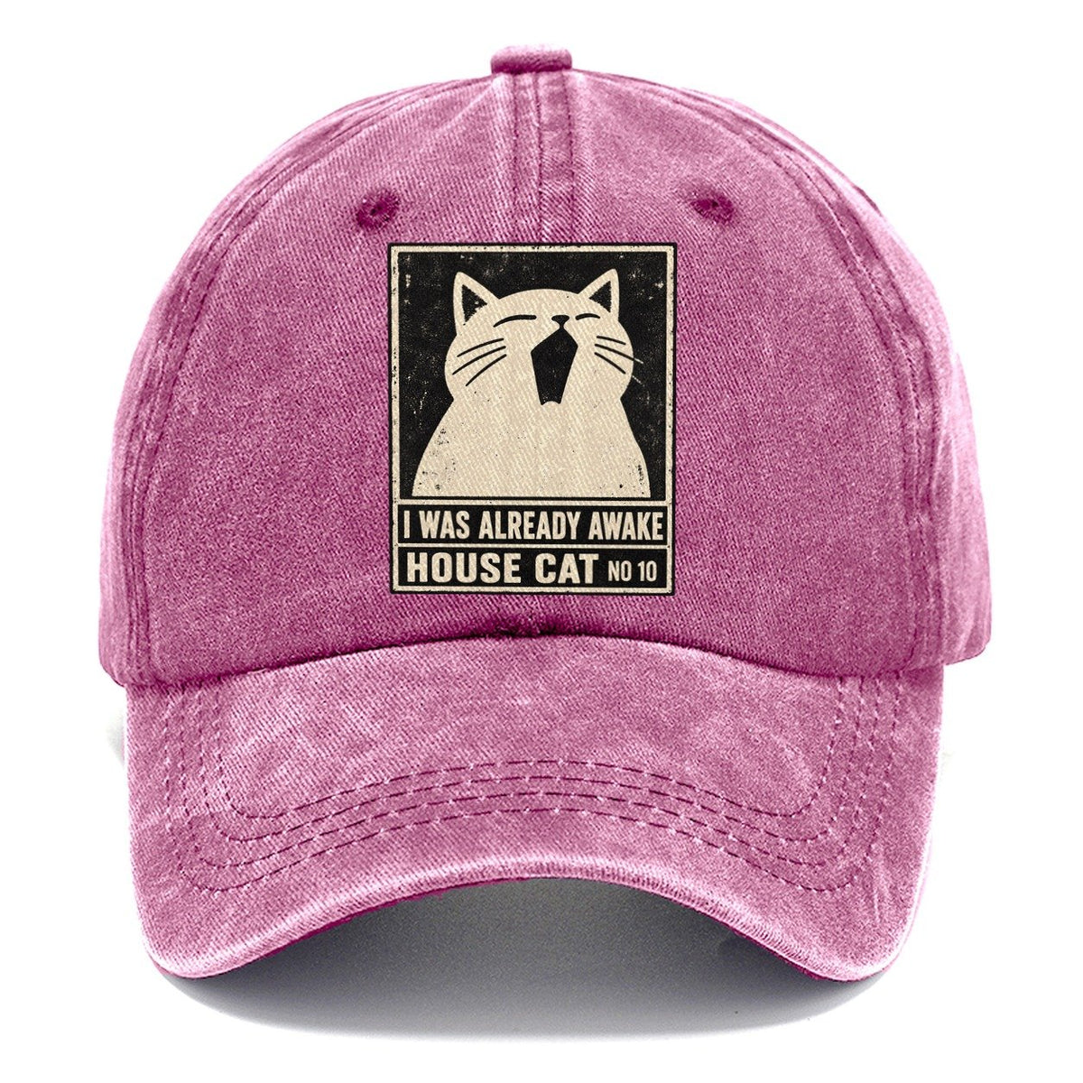I Was Already Awake Neko Says No Classic Cap – Dusty Rose