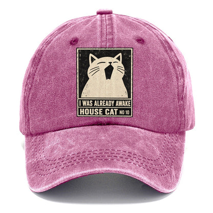 I Was Already Awake Neko Says No Classic Cap – Dusty Rose