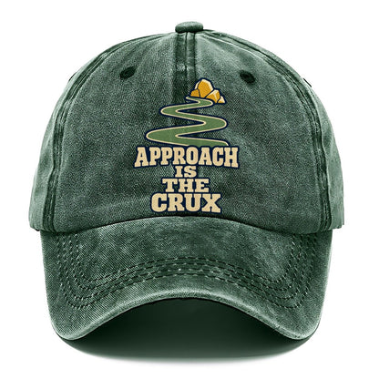 Approach Is The Crux Rock Climbing Classic Cap – Forest Mist