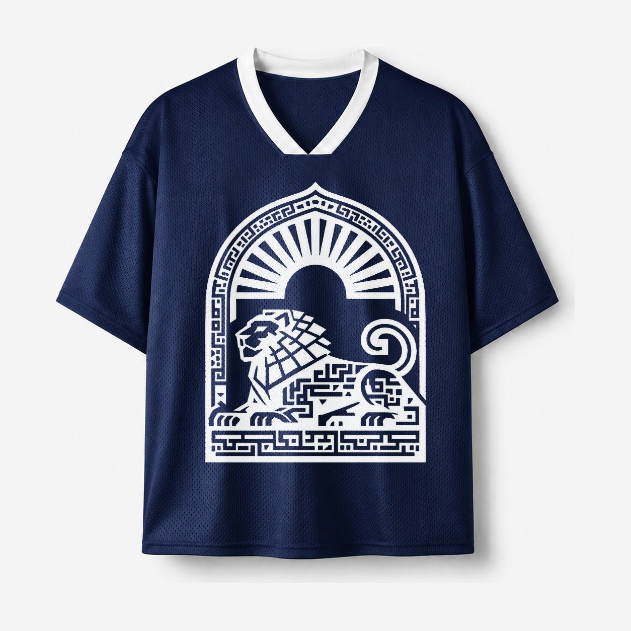 Persian Lion Arch Mesh Jersey – Navy