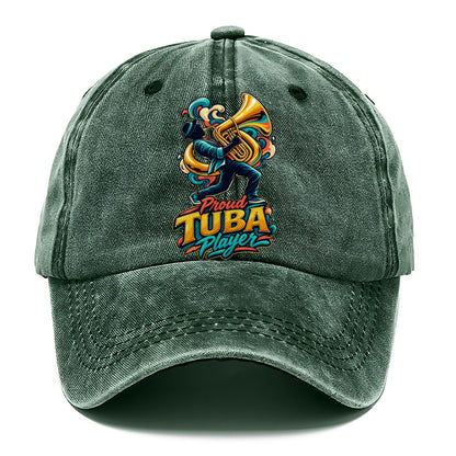 Proud Tuba Player Music Instruments Classic Cap – Forest Mist