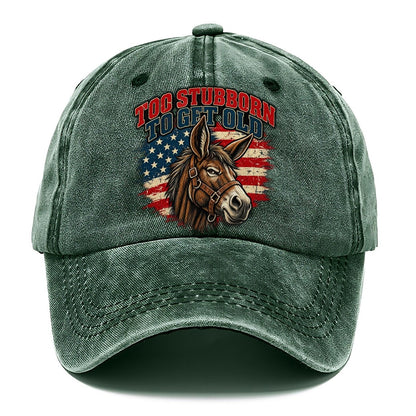 Too Stubborn To Get Old Old Man Strong Classic Cap – Forest Mist