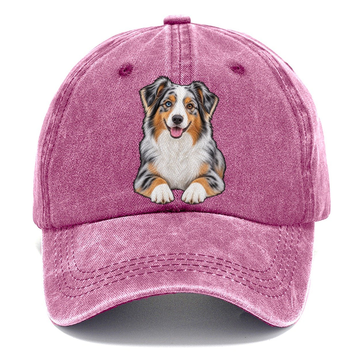Blue Merle Mini Aussie Classic Cap – Dusty Rose