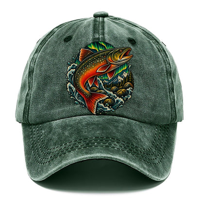 Arctic Char Glow Fishing Club Classic Cap – Forest Mist