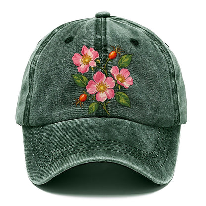 Alberta Wild Rose Canada Cultural Icons Classic Cap – Forest Mist