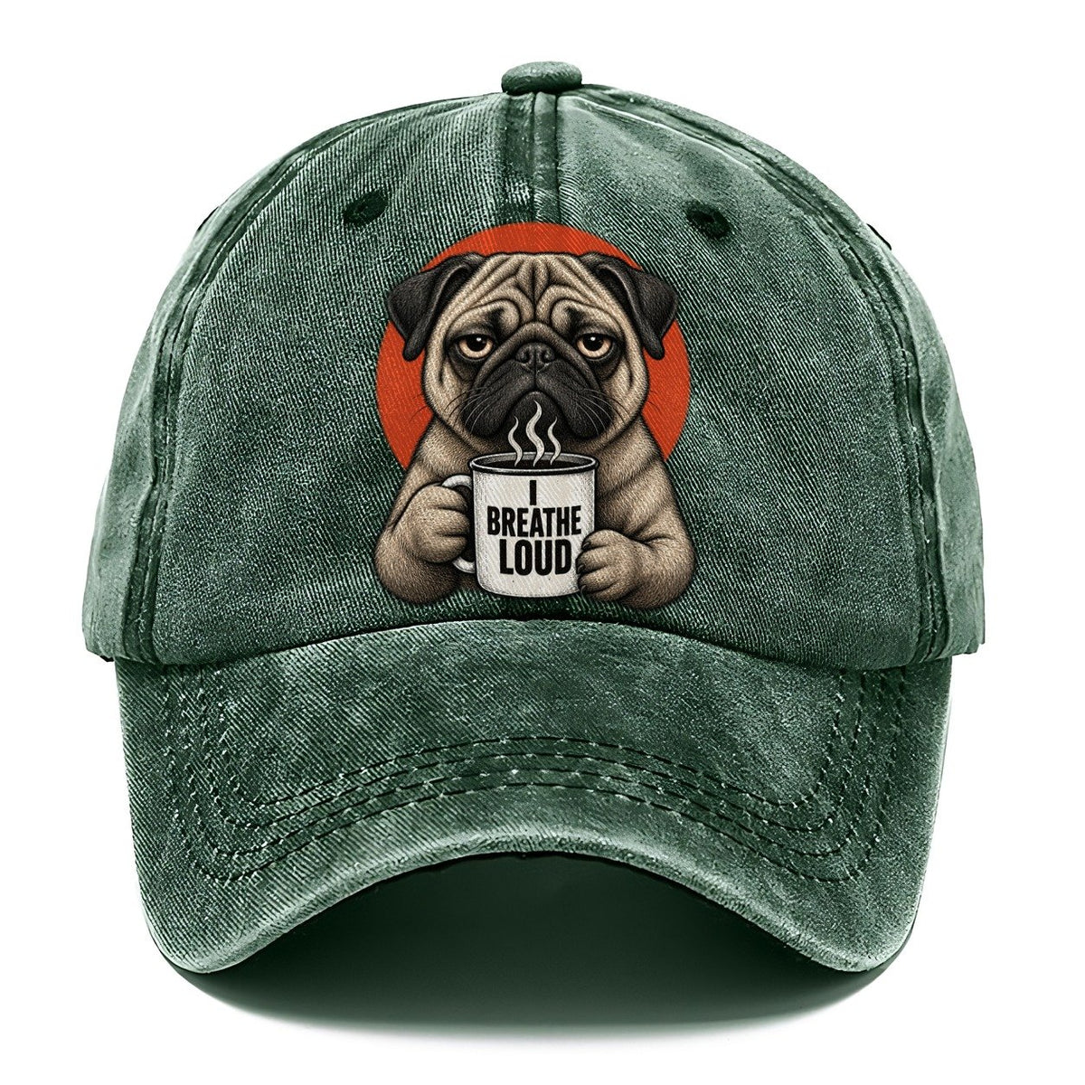 Pug Mug Truths Classic Cap – Forest Mist