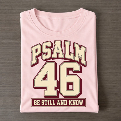 Psalm 46 Varsity Chapel Varsity Classic T-shirt – Pink