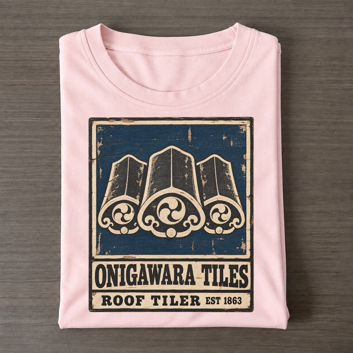 Onigawara Tile Works Noren Trade Co Classic T-shirt – Pink