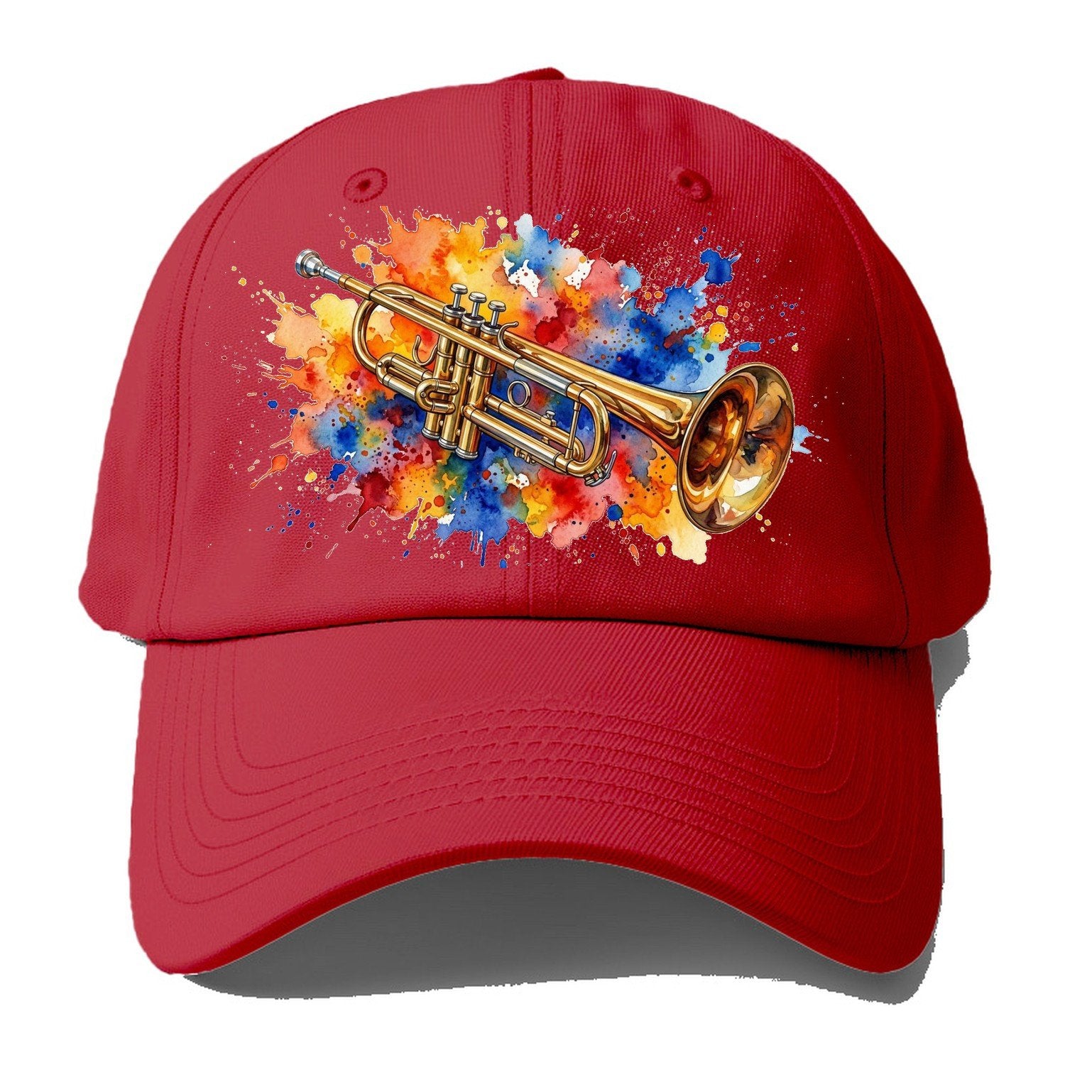 Trumpet Transparent Cleanup Launch Baseball Cap – Red