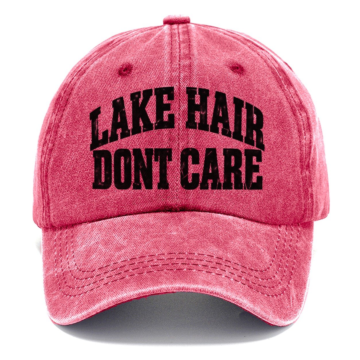 Lake Hair Dont Care Fishing Club Classic Cap – Pomegranate Blush