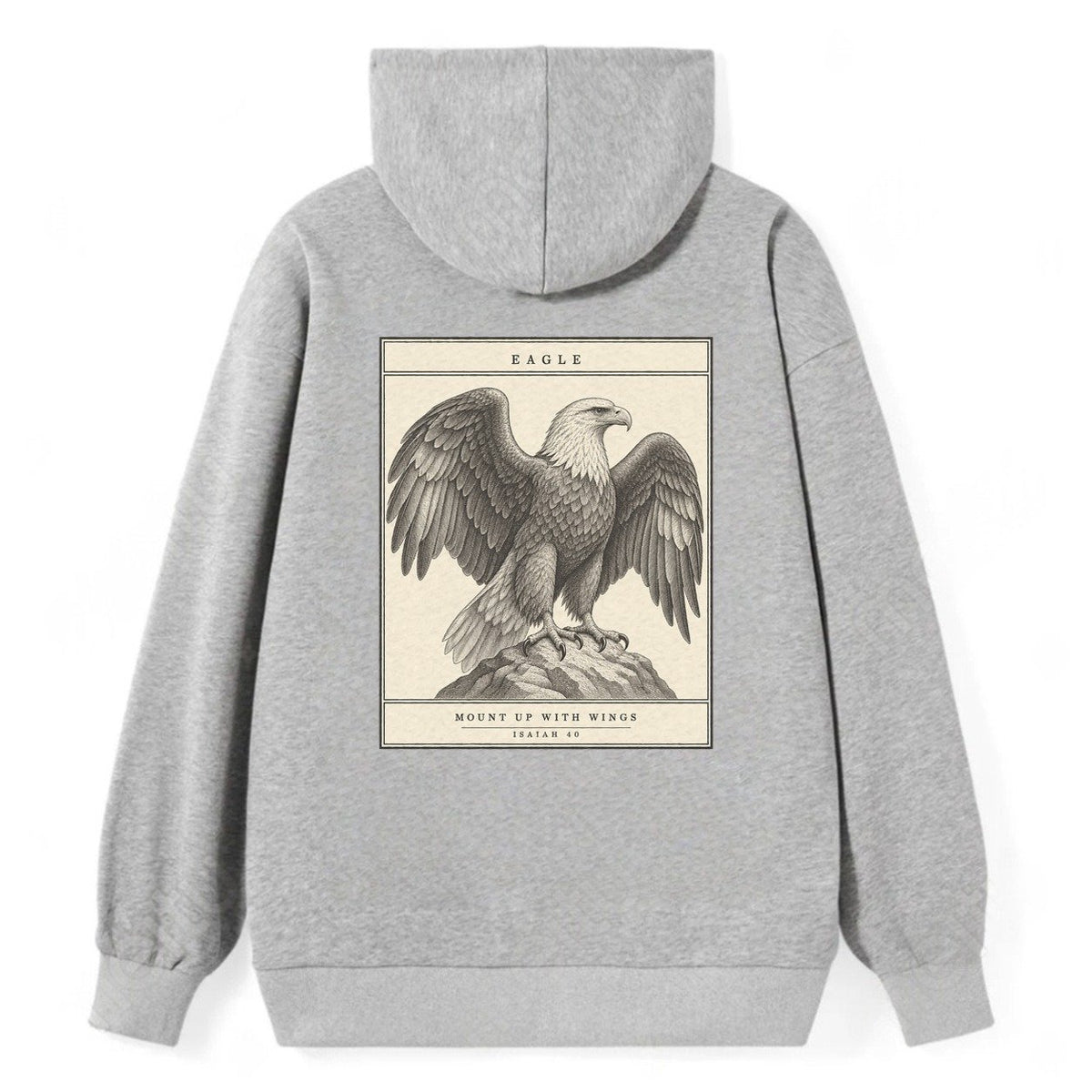 Eagle Specimen Plate Creature Canticle Classic Pullover Hoodie – Grey