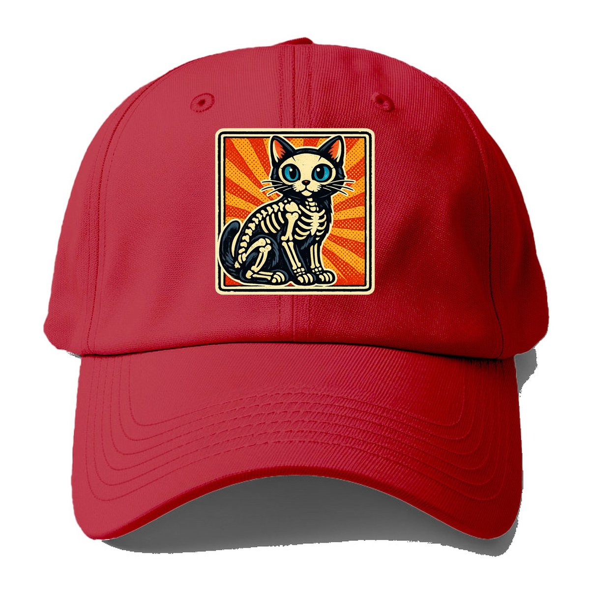 X Ray Alley Cat Baseball Cap – Red