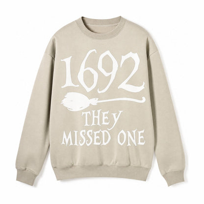 1692 They Missed One Fleece Sweatshirt – Light Khaki