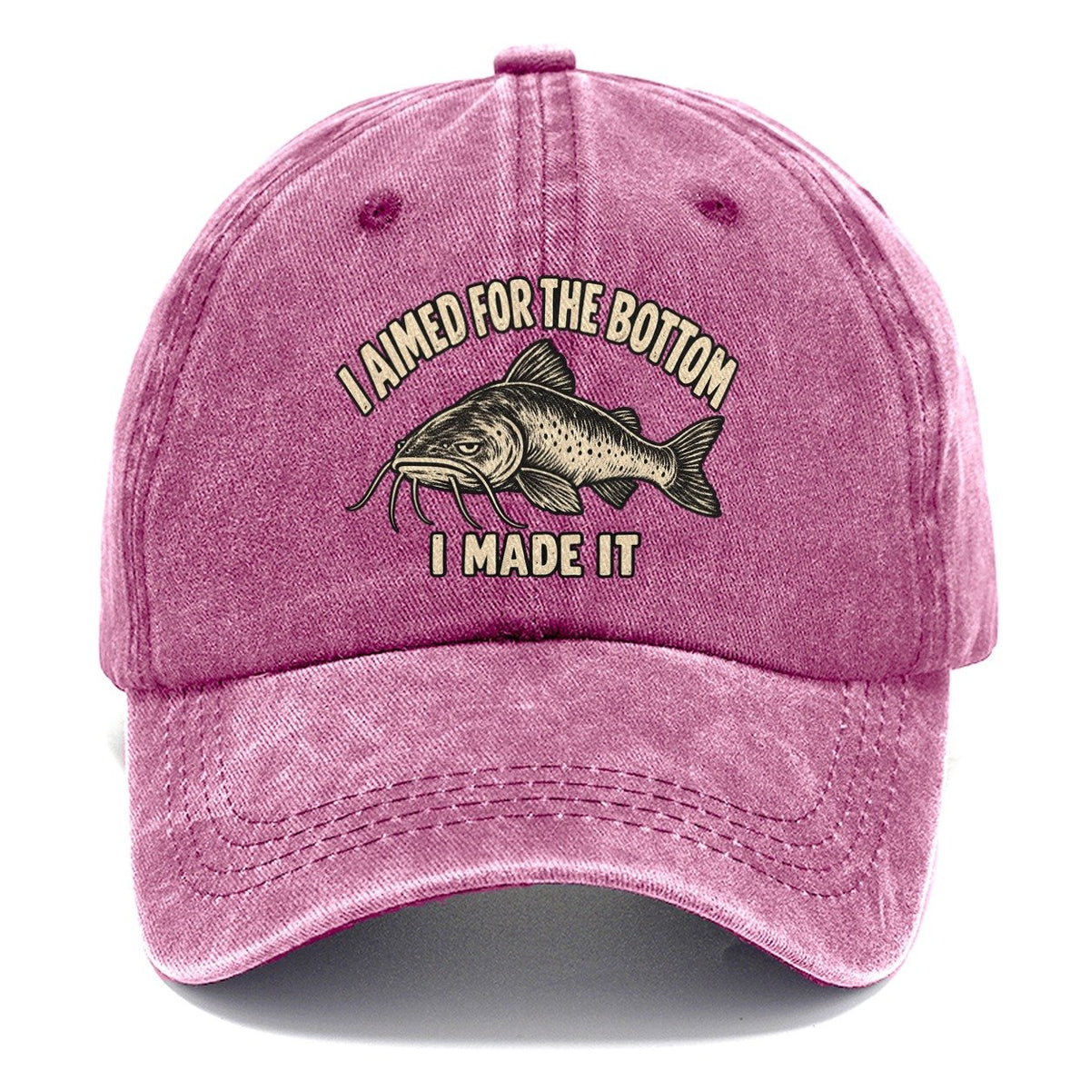 Catfish Aimed Bottom No Worm Club Classic Cap – Dusty Rose