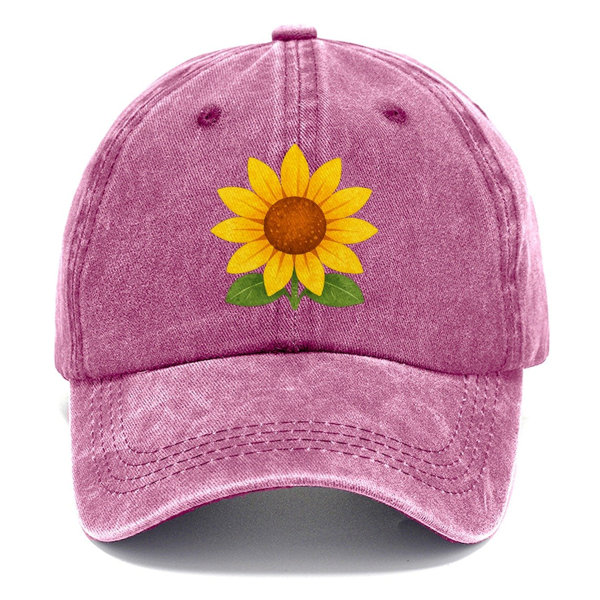 Textured Sunflower Bloom Classic Cap – Dusty Rose