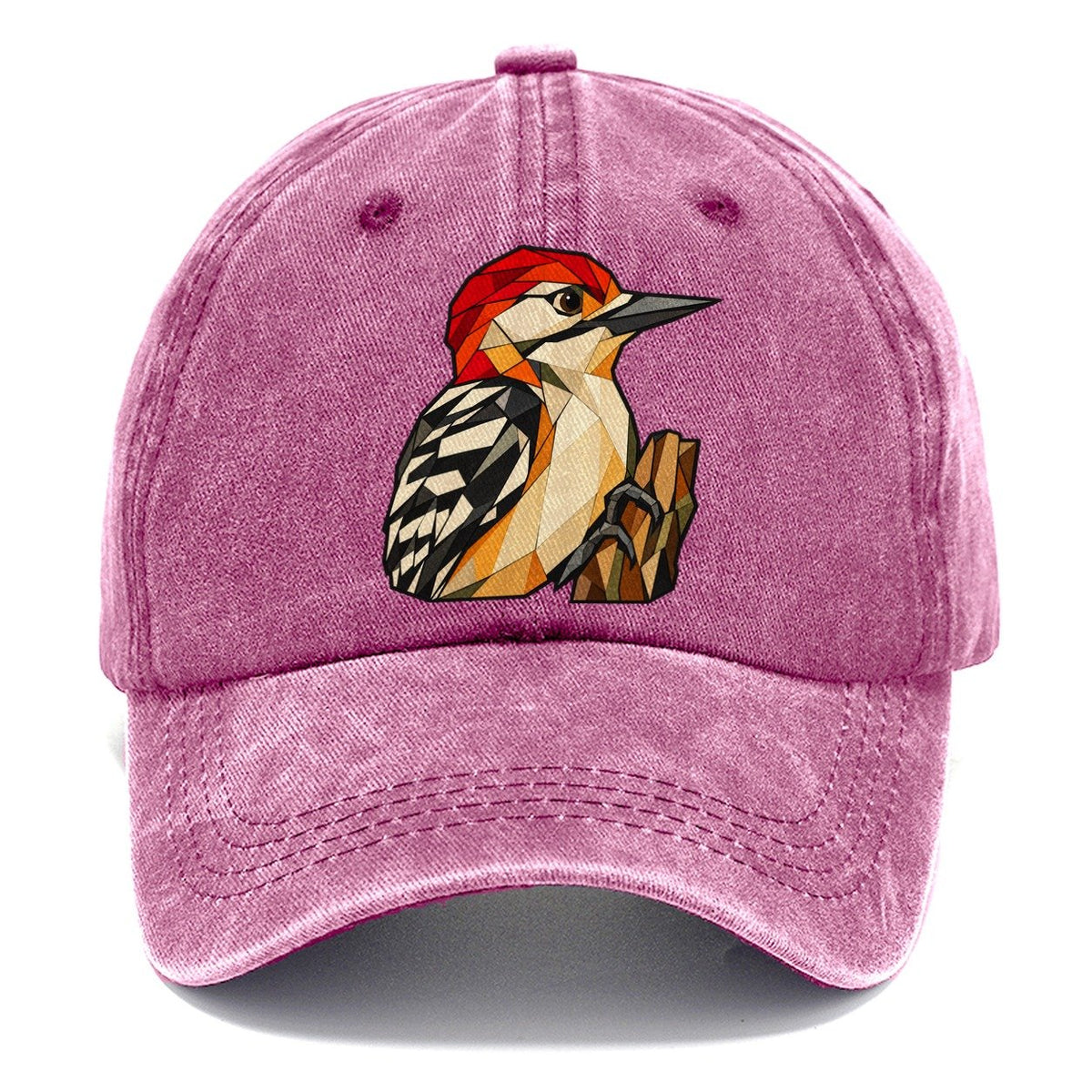 Red Bellied Woodpecker Wildwood Mosaic Classic Cap – Dusty Rose