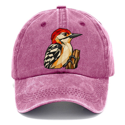 Red Bellied Woodpecker Wildwood Mosaic Classic Cap – Dusty Rose
