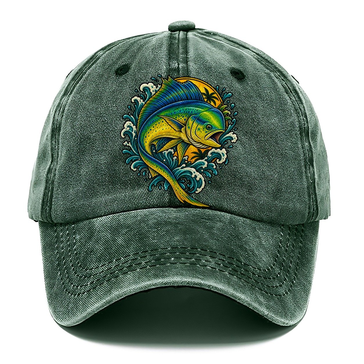 Mahi Mahi Blaze Fishing Club Classic Cap – Forest Mist