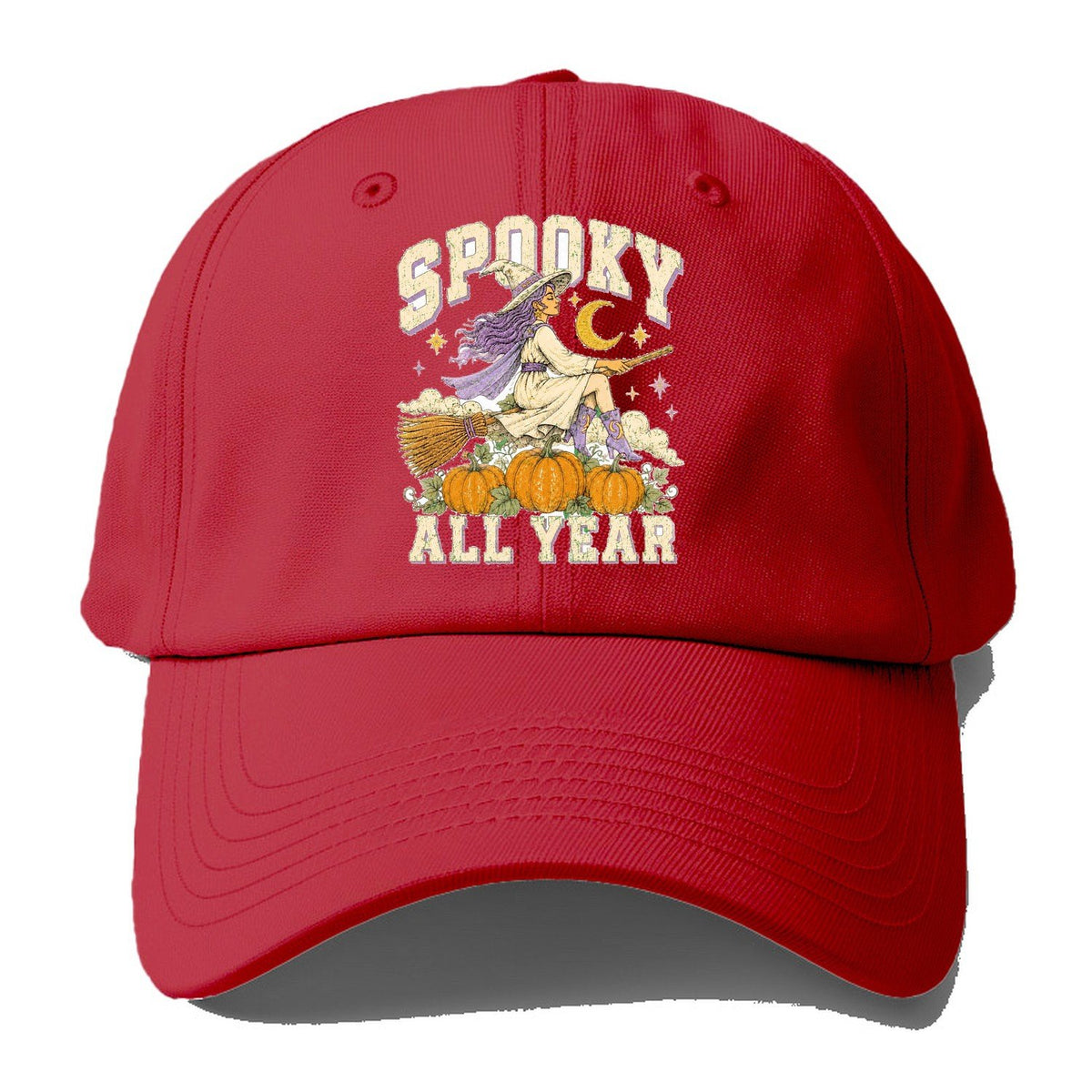 Spooky All Year Baseball Cap – Red