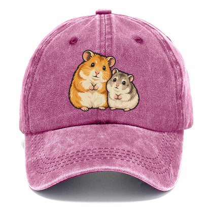 Hamster Sisters Small Pet Logos Classic Cap – Dusty Rose