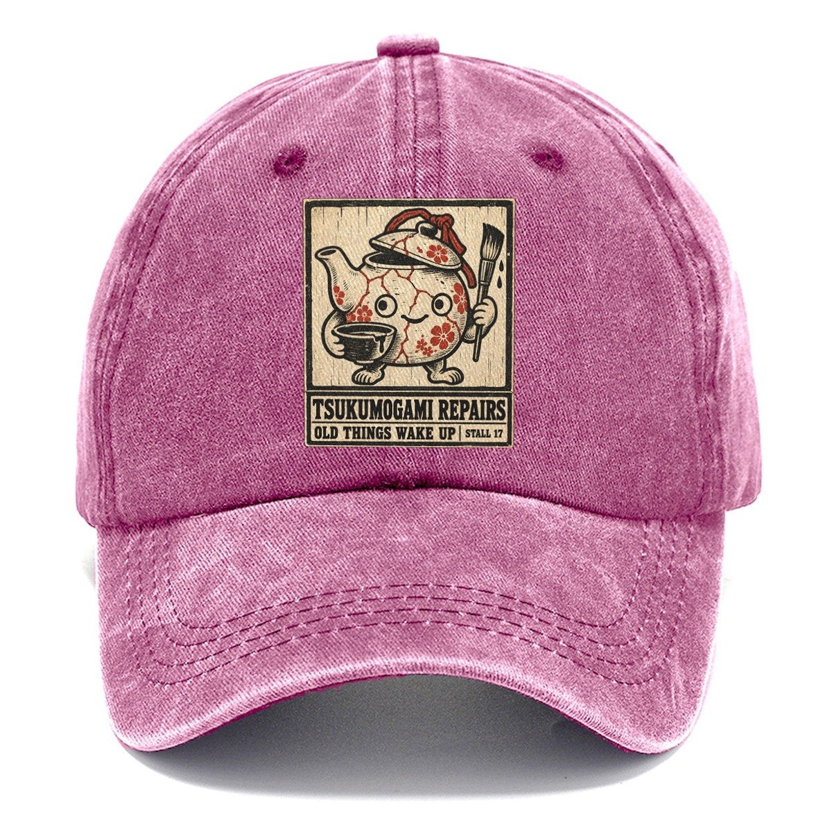 Tsukumogami Repairs Yokai Night Market Classic Cap – Dusty Rose